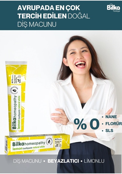 Homeopati Diş Macunu Natural White Limonlu