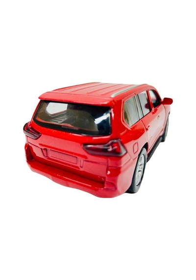 Sesli Işıklı Metal Çek Bırak Araba - Lexus LX Kırmızı - Fy6208-12D - Kırmızı