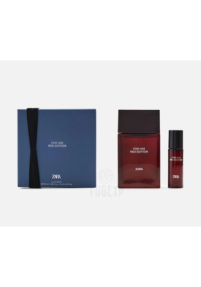 Zara For Him Red Edition Edt 100ml + 12ml Men Eau De Parfum Erkek Fragrance Perfume Amber - Misk
