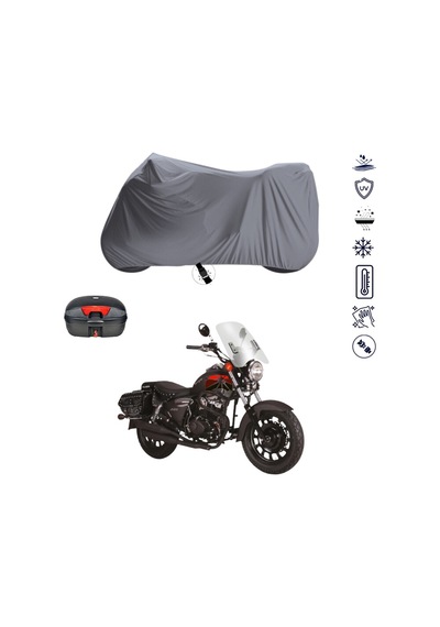 Kuba Superlight 150 Arka Çanta Uyumlu Motosiklet Branda Su Geçirmez Motor Branda