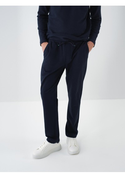 Xint Lacivert Pamuk Dokulu Regular Fit Sweat Pantolon 380187