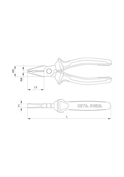 Ceta Form E01-11-0180 Kombine Pense 180 Mm