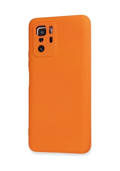 Xiaomi Poco X3 Gt Uyumlu Kılıf Nano İçi Kadife Silikon - Turuncu