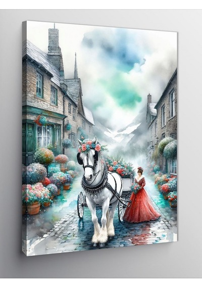 Kanvas Tablo Kral Aslan Ve Yavrusu 100cmx140cm