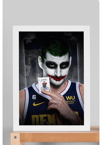 Nikola Jokic Çerçeveli Tablo - Basketbol Nba Posteri Tablo
