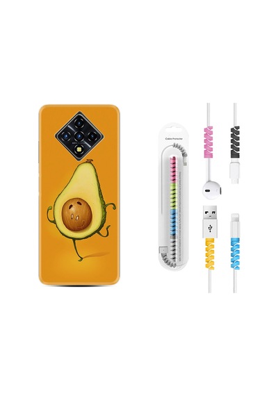 Infinix Zero 8 Kılıf Kablo Koruyuculu Dance Avokado 1878