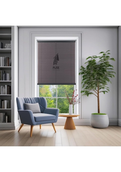 Plise Dekor Antrasit Gri Plise Perde Yapıştırmalı 60g X 150y Cm Çok Renkli