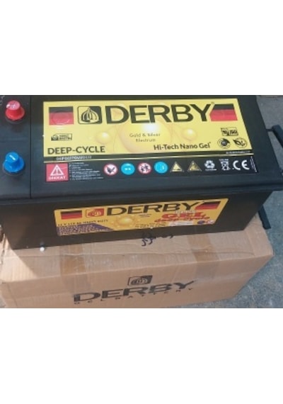 Derby 12 V 150 A Jel Akü Ocak 2025 Üretimi High Tech Nanogel