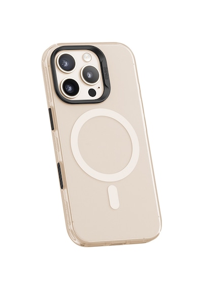 Apple Uyumlu iPhone 16 Pro Max Kılıf Magsafe Şarj Özellikli Yeni Seri Benks Lucid Armor Kapak Gold
