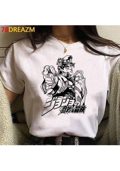 Noıssey Kırmızı Etiket Gala Jojo Tuhaf Macera T Shirt Üst Tees Mod114 16809 Beyaz