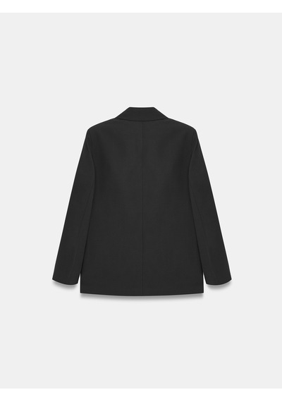 Dilvin 60837 Kruvaze Blazer Ceket Siyah