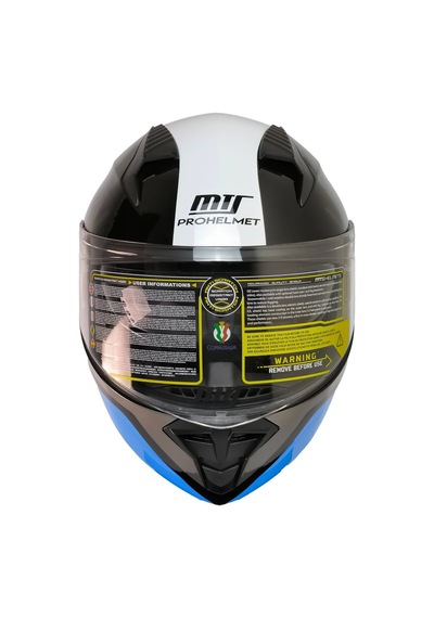 Motoanl Güneş Vizörlü Ece 22.06 Sertifikalı New Motor Kaskı V2 Wx91 Siyah Mavi
