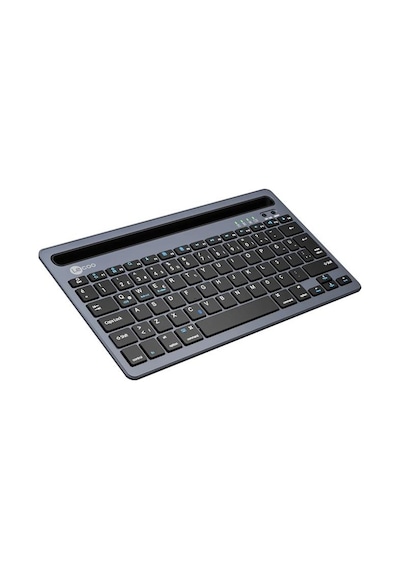 Lecoo,   Bk100 Bluetooth V3.0 Çoklu Cihaz Uyumlu Şarj Edilebilir Kablosuz Gri Türkçe Q Klavye