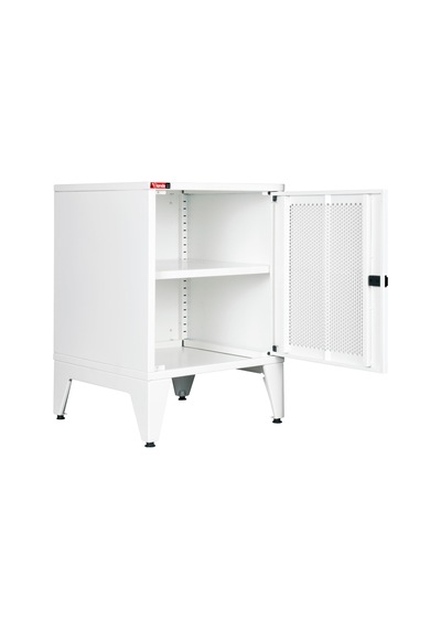 Lande - Ziglat 655 - Metal Dolap - Perfore Metal Kapılı - Mat Beyaz. Beyaz