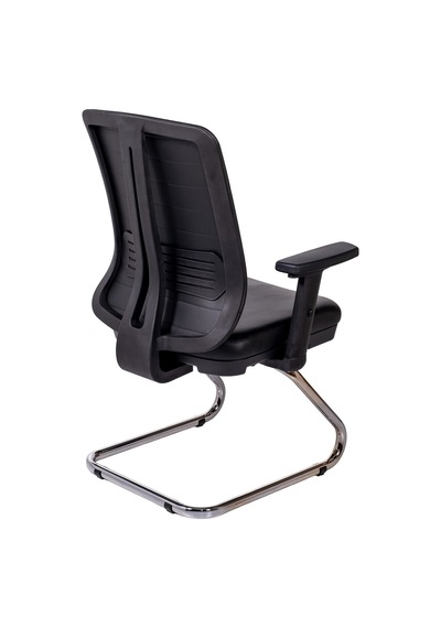 Ofisbazaar Up Deri Misafir Koltuğu Ergonomik Toplantı Ve Bekleme Koltuğu Martin 01- Siyah Deri Siyah Ofisbazaar Up Deri Misafir Koltuğu Ergonomik Toplantı Ve Bekleme Koltuğu Martin 01- Siyah Deri Siyah