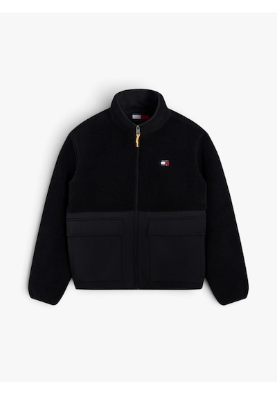 Tommy Hilfiger Tjm Essentıal Mıx Teddy Jacket Erkek Siyah Mont - Dm0dm23227