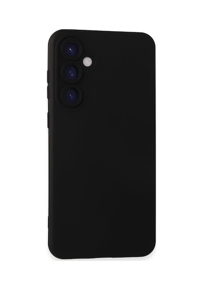 Samsung Galaxy  Uyumlu - S24 Kılıf Nano İçi Kadife Silikon - Siyah