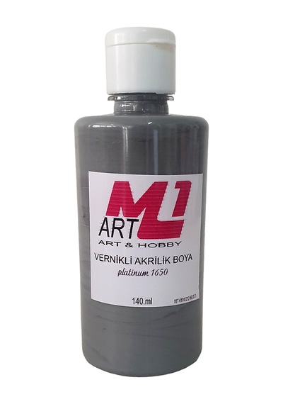 M1 Art Vernikli Akrilik Boya Gri 140.ml