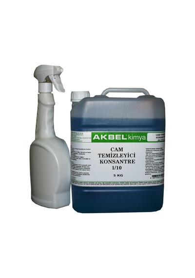 Akbel Cam Temizleyici Konsantre 1-10 5 Kg+Uygulama Spreyi