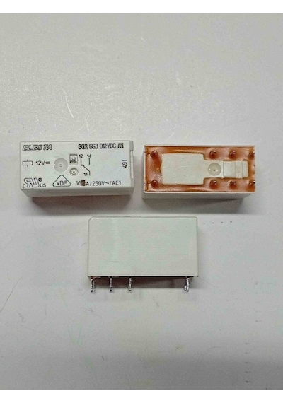 Sgr 663 012vdc An 12v 16a 1c 8pın Elesta Güç Röle 2 Adet
