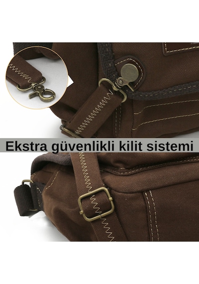 Cappadocia Vintage 4017 Kahverengi 14" Laptop Pamuk Gabardin Postacı Okul Çantası Unisex Kilitli Çok Cepli Omuz Askılı Kahverengi Cappadocia Vintage 4017 Kahverengi 14" Laptop Pamuk Gabardin Postacı Okul Çantası Unisex Kilitli Çok Cepli Omuz Askılı Kahverengi