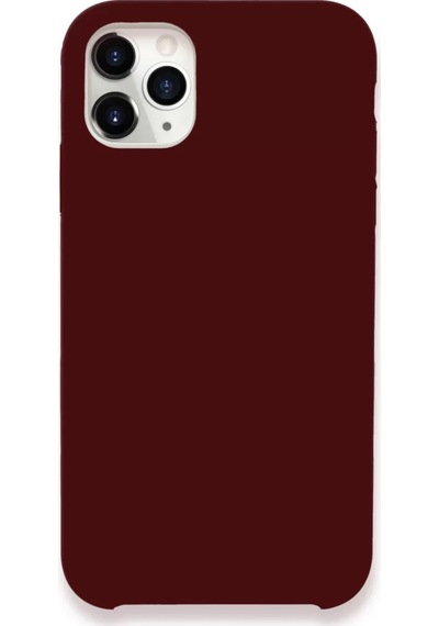 Newface Apple, Uyumlu iPhone 11 Pro Max Kılıf Lansman Legant Silikon - Bordo