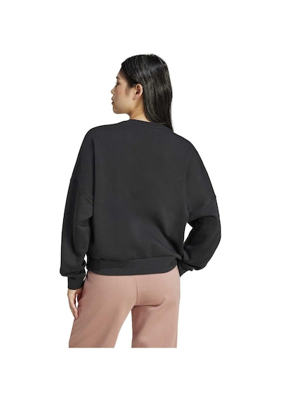 Adidas Small Logo Feel Cozy Kadın Siyah Bisiklet Yaka Sweatshirt Siyah