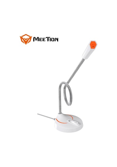 Mc12 Beyaz Oyuncu Mikrofonu Usb Bağlantı Masaüstü Mikrofon