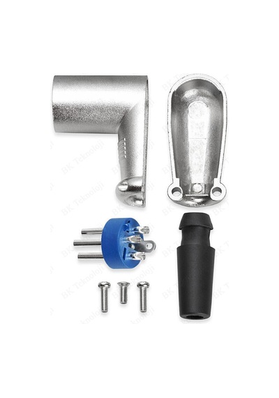 90 Derece 3 Pin XLR Erkek Lehim Tipi Ses Mikrofon Hoparlör Konnek