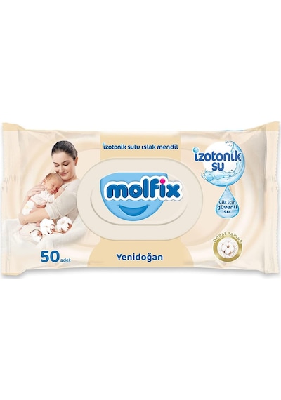 Molfix Yenidoğan Izotonik Sulu Mendil 12'Li Fırsat Paketi 600'Lü