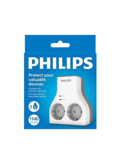 Phılıps 1140j İkili Akım Koruma Priz - Beyaz