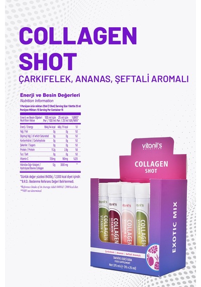 Vitanil's Collagen Exotic Mix 15 Şişe