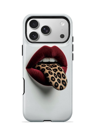 Velvoria Valestra Leopar Dudak Apple iPhone Uyumlu 17 Pro Darbe Korumalı Kılıf Valestra Select - Leopar Dudak
