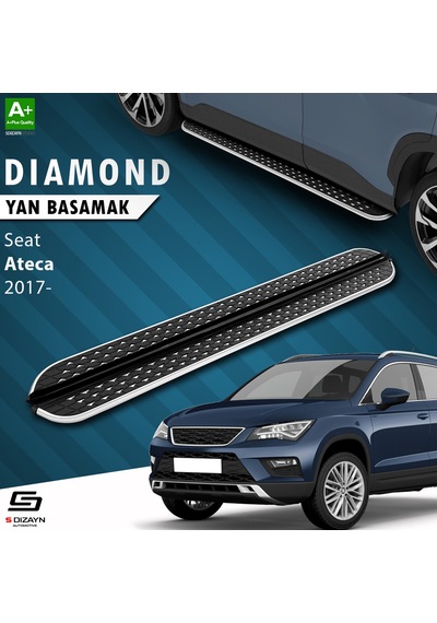 S-dizayn Seat Ateca Diamond Krom Yan Basamak 173 Cm 2017 Üzeri A+ Kalite