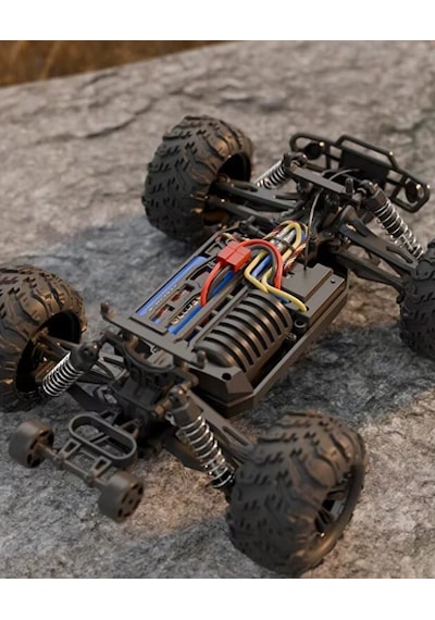 50 Km Hız Yapan Elektrikli Araba Uzaktan Kumandalı 4x4 Arazi Aracı Off-road Araba Yeşil