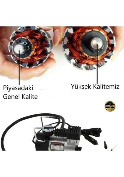 Hava Kompresörü Lastik Şişirme Pompası Metal