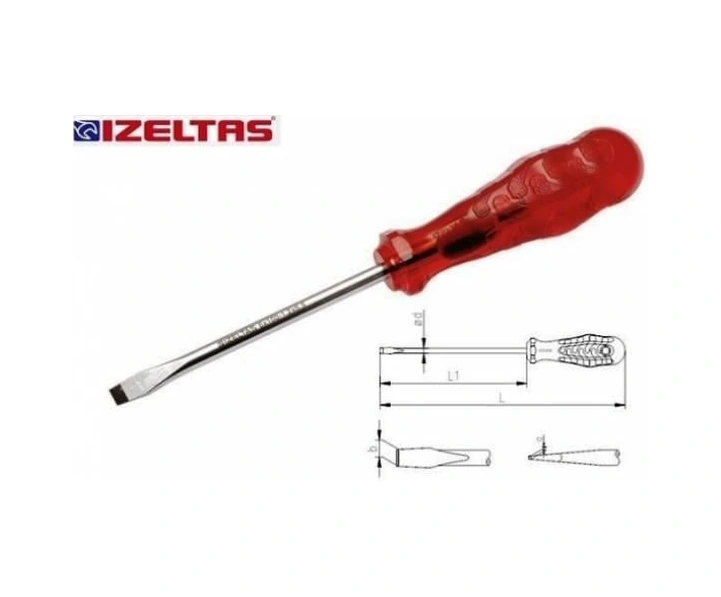 İzeltaş Kraft Düz Tornavida 5x80 - Elwm-289121