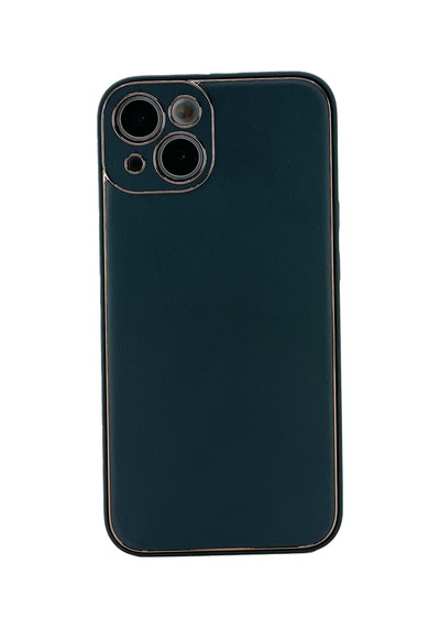 Nettech Apple Uyumlu iPhone 15 Coco Leather Seri Arka Koruma Kılıf - Lacivert Lacivert