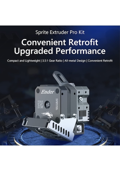 Creality 3d Resmi Sprite Extruder Pro Kiti Çift Dişli Beslemeli Tamamen Metal Tasarım 3,5:1 Ender 3, Ender 3 Pro, Ender 3 Max, Ender 3 V2 İçin Dişli Oranı, Bl-touch/cr-touch'ı Destekler Creality 3d Resmi Sprite Extruder Pro Kiti Çift Dişli Beslemeli Tamamen Metal Tasarım 3,5:1 Ender 3, Ender 3 Pro, Ender 3 Max, Ender 3 V2 İçin Dişli Oranı, Bl-touch/cr-touch'ı Destekler