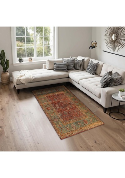 Rubby Kadife Kaymaz Pamuk Tabanlı Yıkanabilir Antibakteriyel Salon Halısı 120x180 Genel