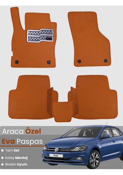 Volkswagen Polo 2017-2025 Uyumlu Eva Paspas Tam Set Oto Paspas,araca Özel,tam Koruma 353