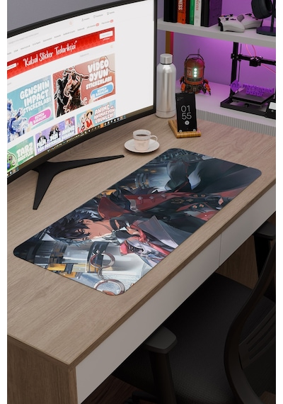 Wriothesley Genshin Impact Anime Gacha V5 - 70x30 Xl Gaming Mouse Pad Fare Altlığı