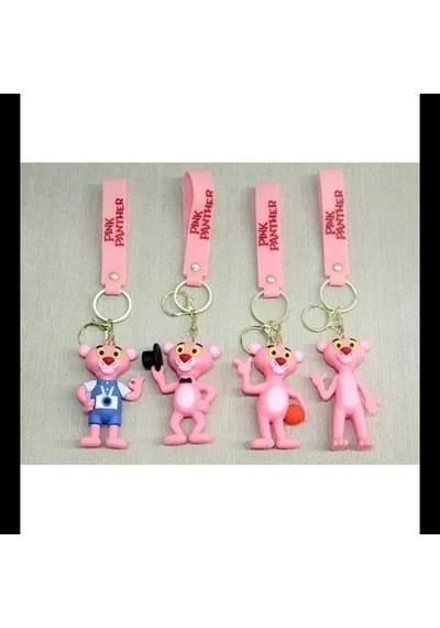 Hubrendy Emin Pembe Panter Silikon Anahtarlık