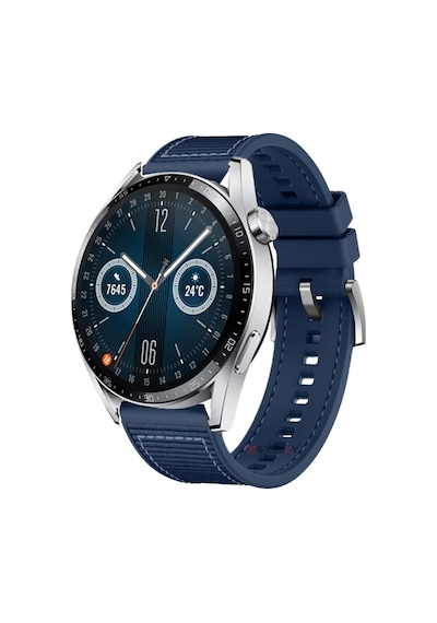 Huawei Watch Gt2 Elite-sport-classic 46mm-gt2 Pro 22mm Uyumlu Dikiş Desenli Dokuma Silikon Kordon