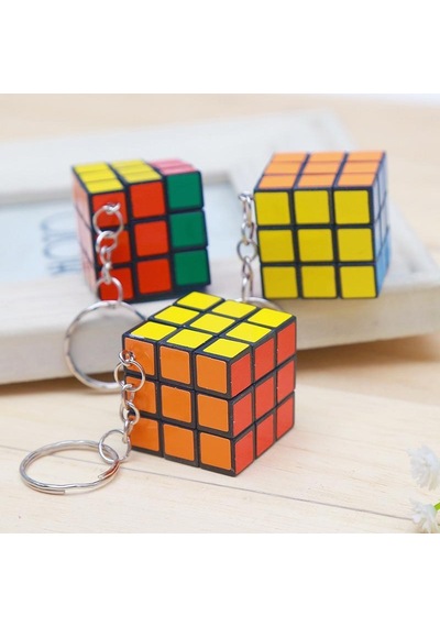 Limmy Zeka Küpü Mini Rubik Zeka Küpü Sabır Küpü Anahtarlık 3 x 3 CM 1 Adet