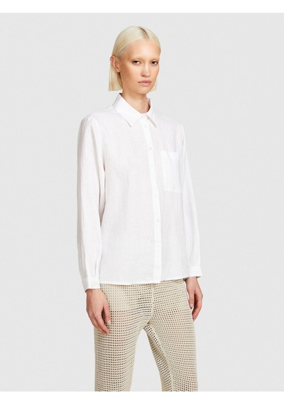 Sisley %100 Keten Düğmeli Göğüs Cepli Uzun Kollu Gömlek Kadın Beyaz Gömlek - 324p5bmllq06s Sisley %100 Keten Düğmeli Göğüs Cepli Uzun Kollu Gömlek Kadın Beyaz Gömlek - 324p5bmllq06s