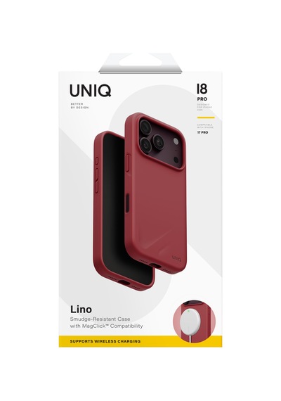 Apple iPhone Uyumlu 18 Pro Kılıf Sıvı Silikon Lino 2.5 Metreden Düşmeye Dayanıklı Soft Yumuşak Magsafe Kapak Kırmızı