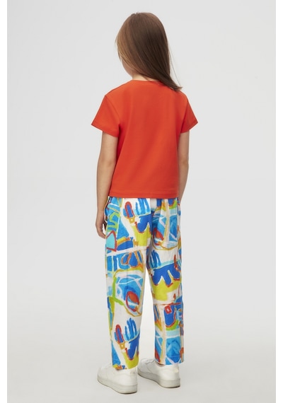 Nk Kids 58529 Kız Çocuk Mavi Confetti Pantolon Mavi