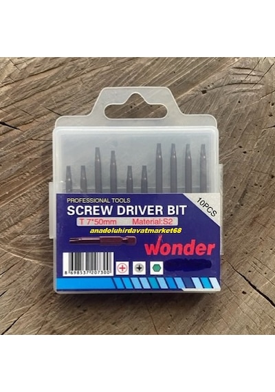 Wonder İmpact Pro Tork7 Mıknatıslı Tork Uç Seti Tork Uç Takımı T7mm 10pcs