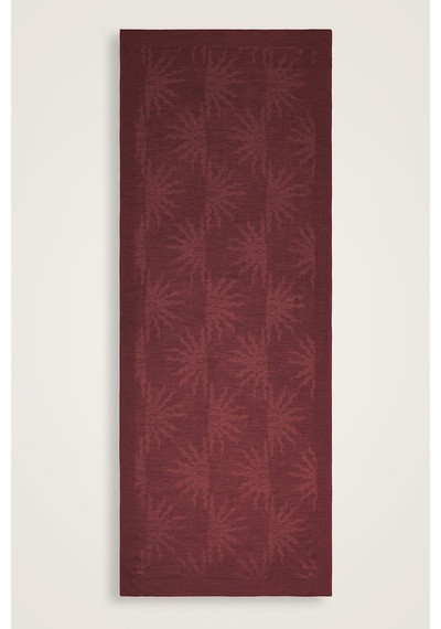 İmannooor Güneş Doğarken Bordo Shiny Jakar Şal 70x200